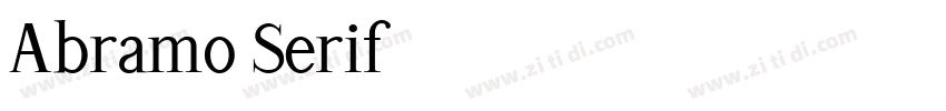 Abramo Serif字体转换